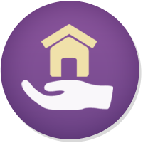Hand Holding House Icon